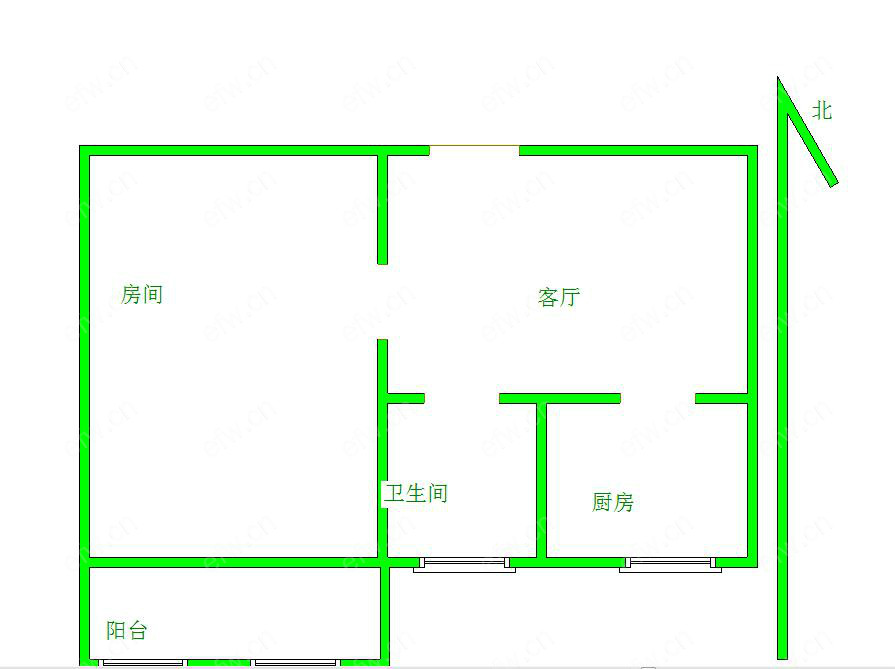 广益新村 1室1厅