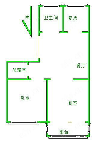 双河新村 2室1厅