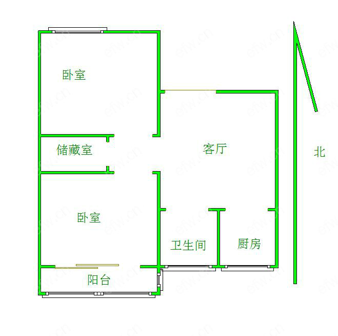 印染新村 2室1厅0