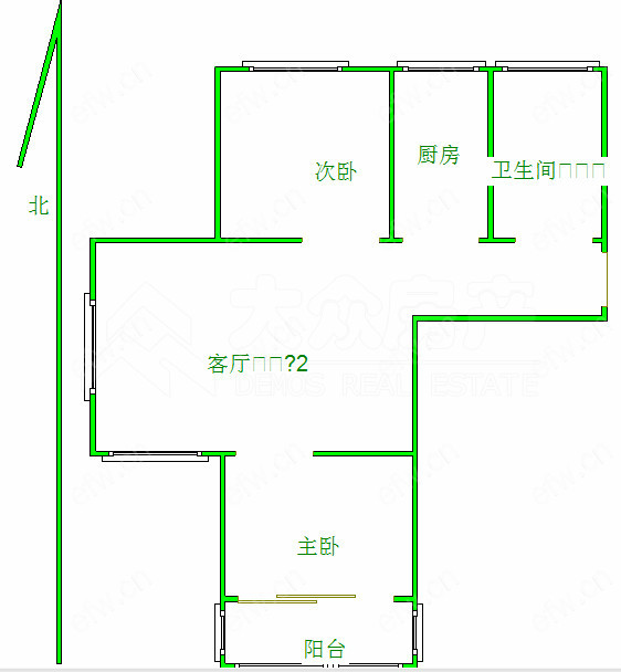 业主急售 新纺家园(金星家园)  双阳台 纯毛坯小2房 中间楼层！