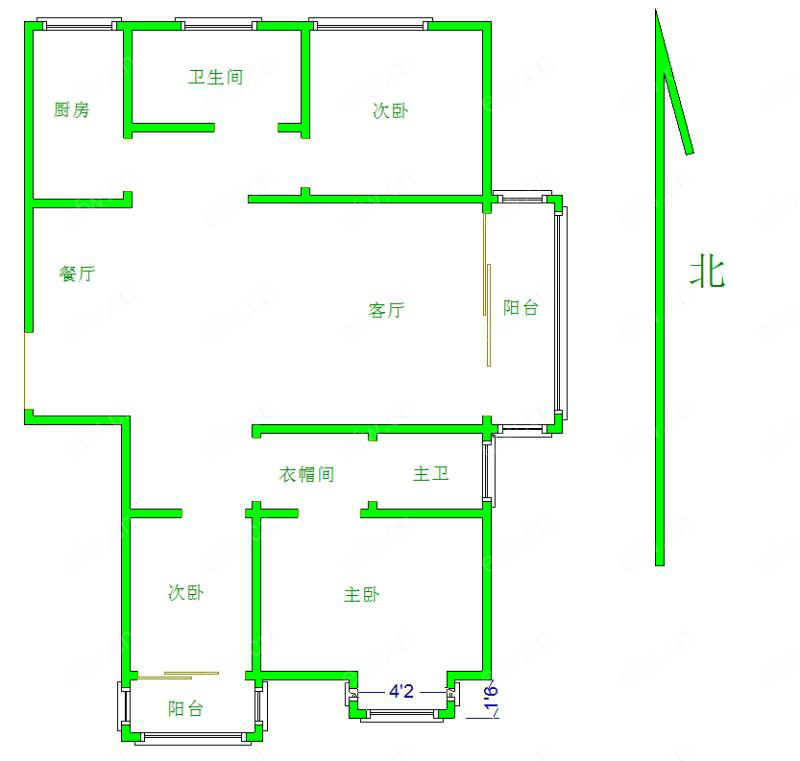 新城尚东区(尚东雅园) 3室2厅