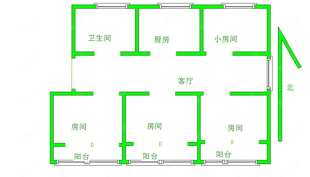 溪北新村（西区） 4室2厅