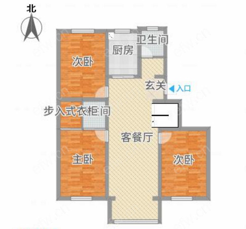 红旗花园B区 3室2厅