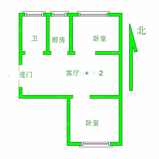 小娄巷横街东区（14-29） 2室1厅