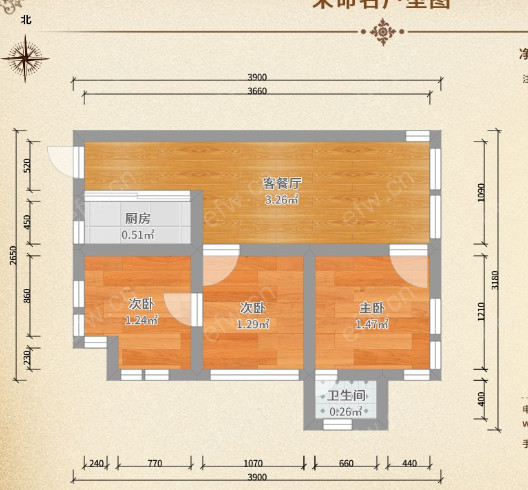 春申路55号（金马商城) 3室2厅