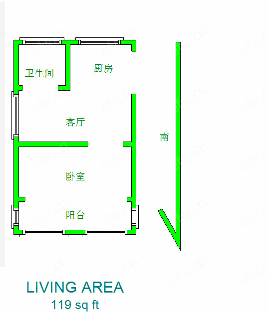 熙春新村 1室1厅