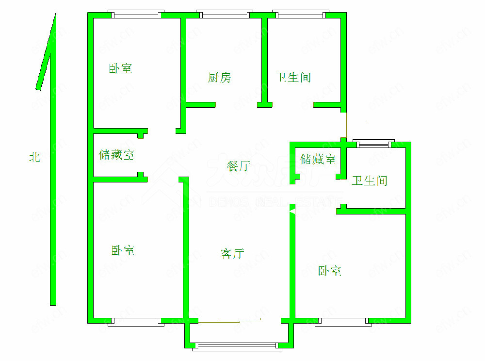 扬名一村 3室2厅2卫，南北通透，经典户型，南长街可用，地铁一号线口，太湖广场旁