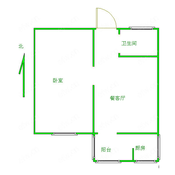 清扬新村 1室1厅