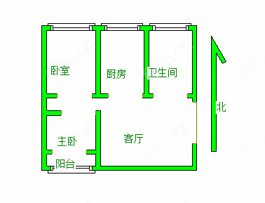 五河新村 年轻时尚,2居室,观景房,落地大飘窗,采光视野一流