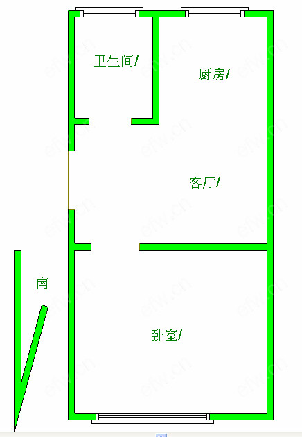 龙塘家园  1室2厅