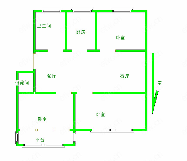 汤巷 3室2厅精装修书包房