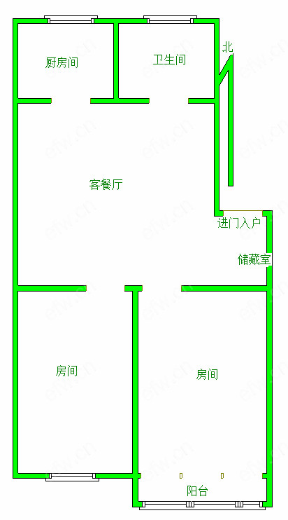 胜利新村  2室2厅