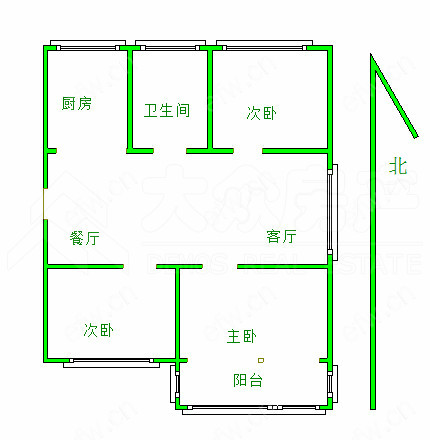 野花园 3室2厅