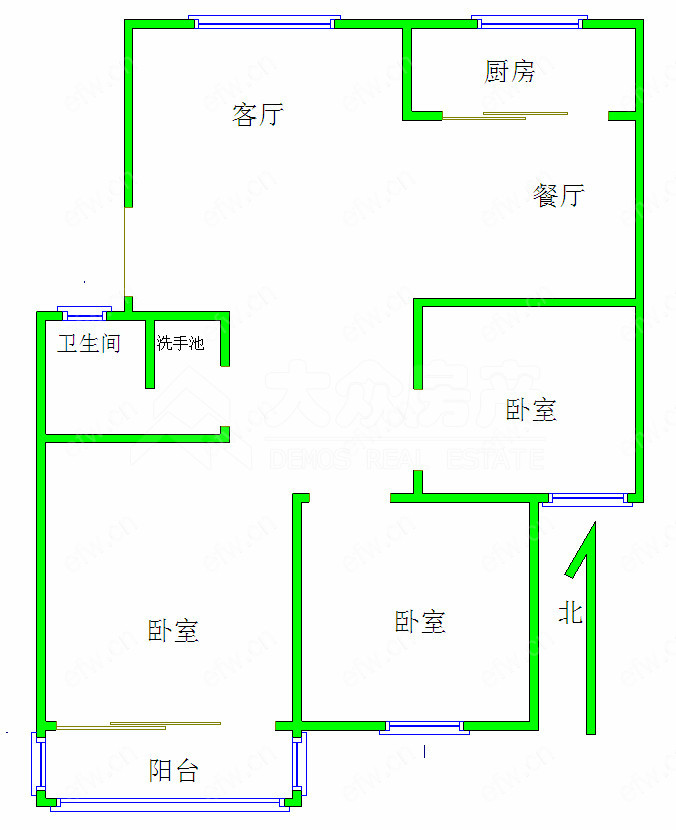 中星苑 3室2厅 3层