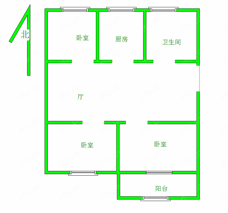 柴机新村 3室2厅