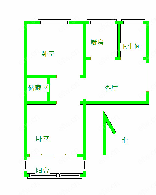 五河新村 2室1厅