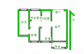 金马际花园 2室2厅