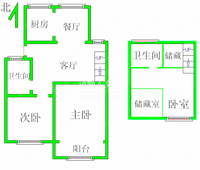 新桥花园 2室1厅