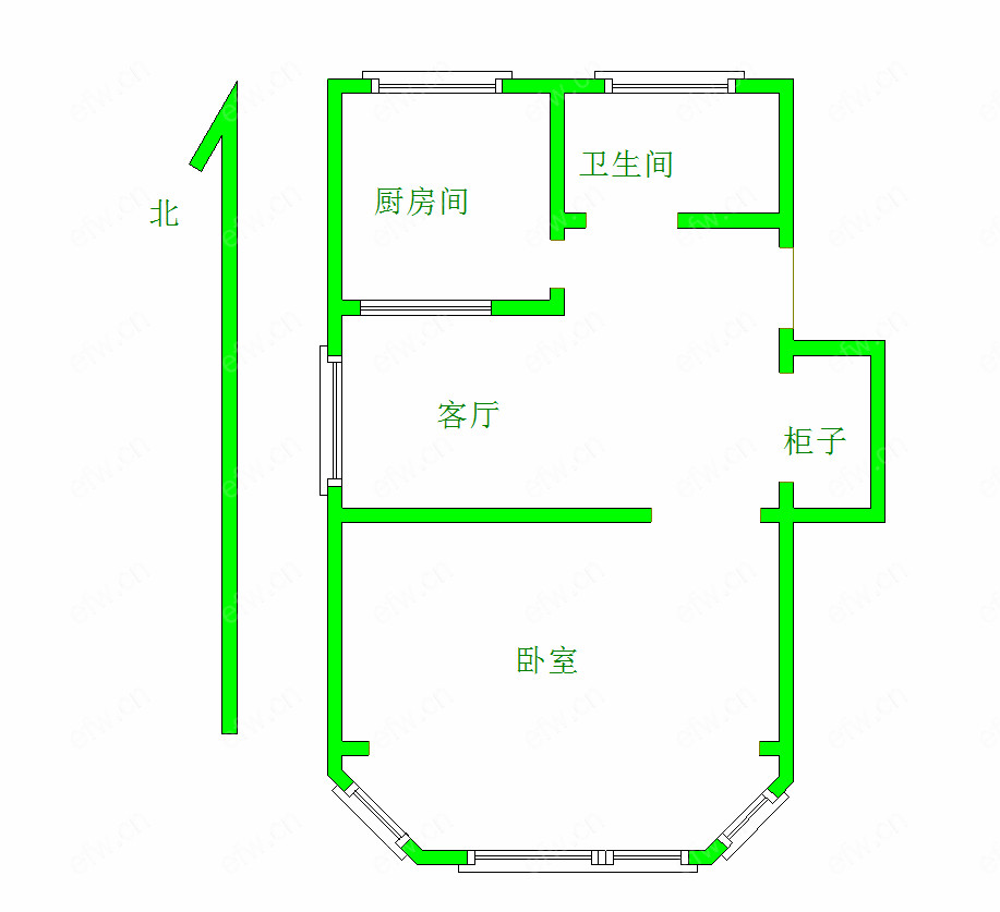 茂新里 1室1厅