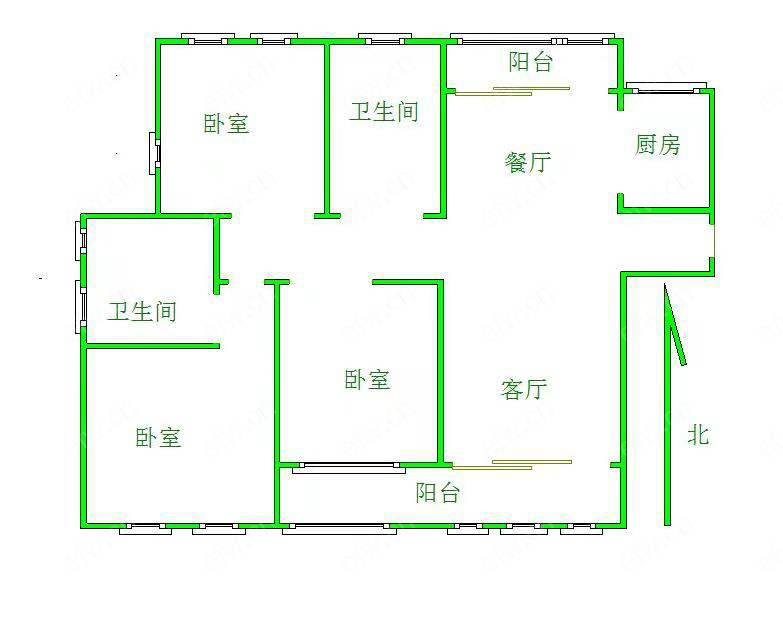 民丰地铁口【盛世家园】精装三房 三开间朝南 性价比高