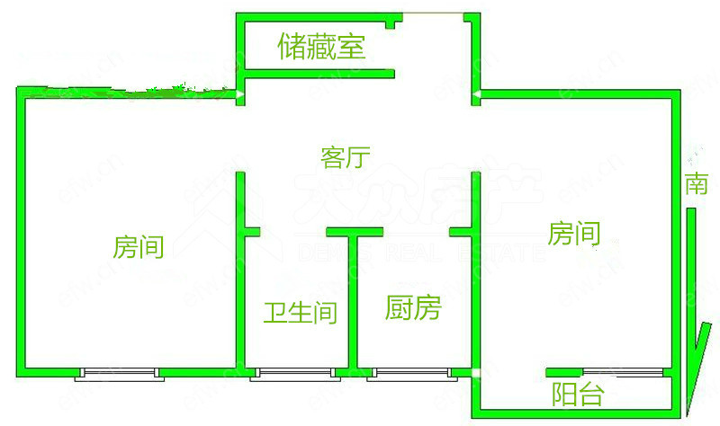 惠龙新村 年轻时尚,2居室,观景房,落地大飘窗,采光视野一流