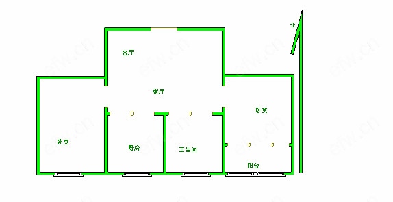 广石家园 2室1厅