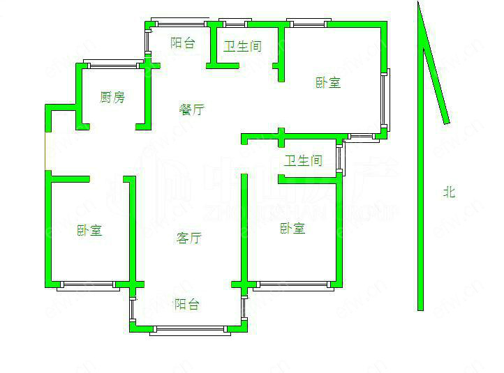 天一城 3房 全明户型 另送家电