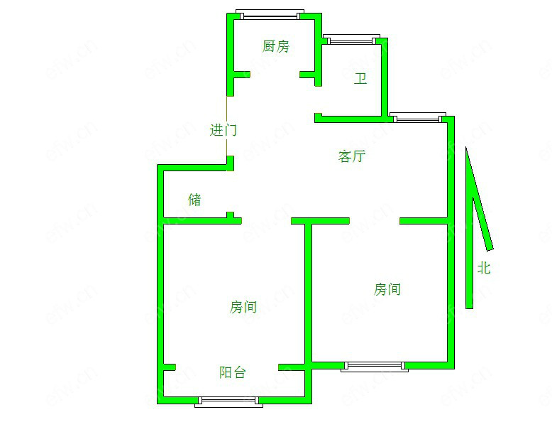 扬名花园    2室2厅     扬名花园12