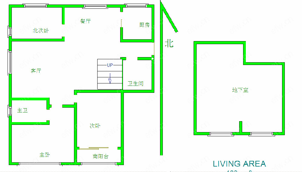 华府庄园九区 3室2厅  带60平地下室 自住装修