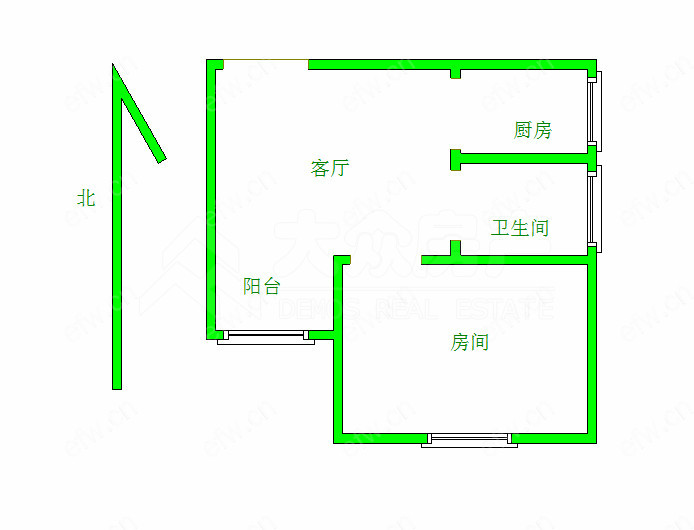兴竹家园 1室2厅