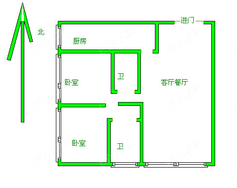 新区天山路 2室1厅