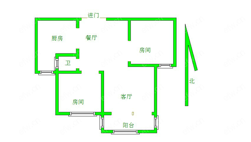 南湖家园（北区） 2室2厅