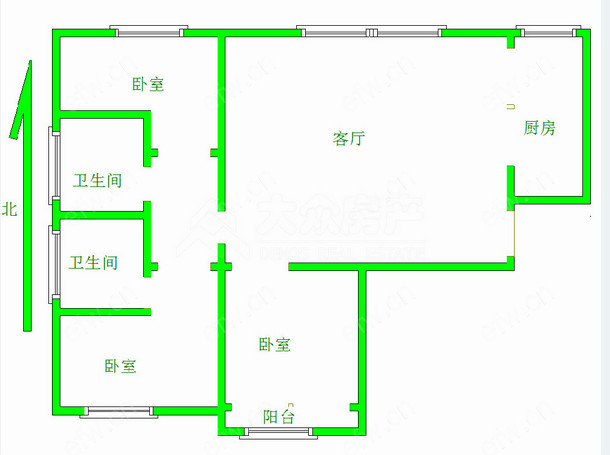 九龙仓时代上城A区 3室2厅
