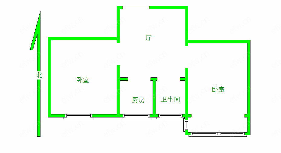 沁园新村 2室1厅