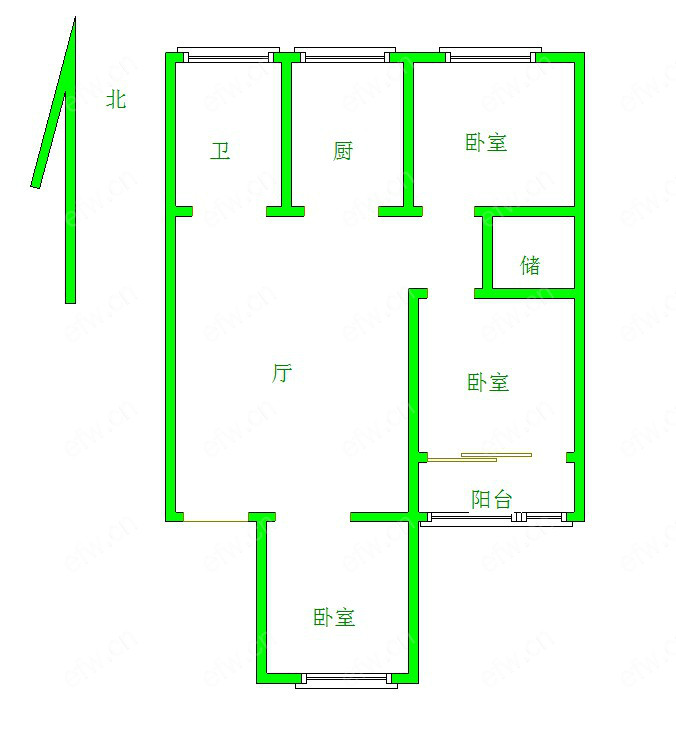 风华里位置好，环境优雅，120.00平米精装3房