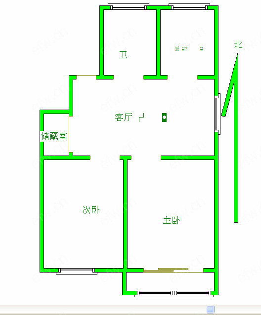 槐古二村 2室2厅1卫