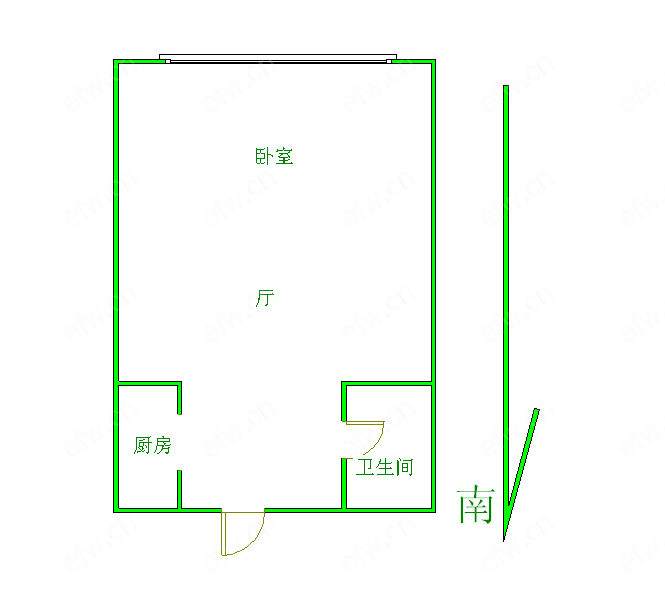 凯宾斯基(凯燕环球中心) 1室1厅