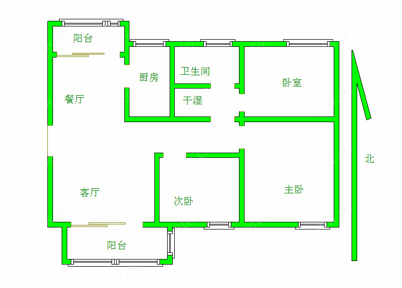 蔚蓝观邸 3室2厅