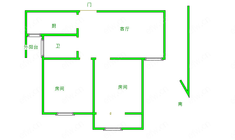 鑫龙家园       精装2室2厅