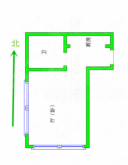 惠山万达广场 1室1厅