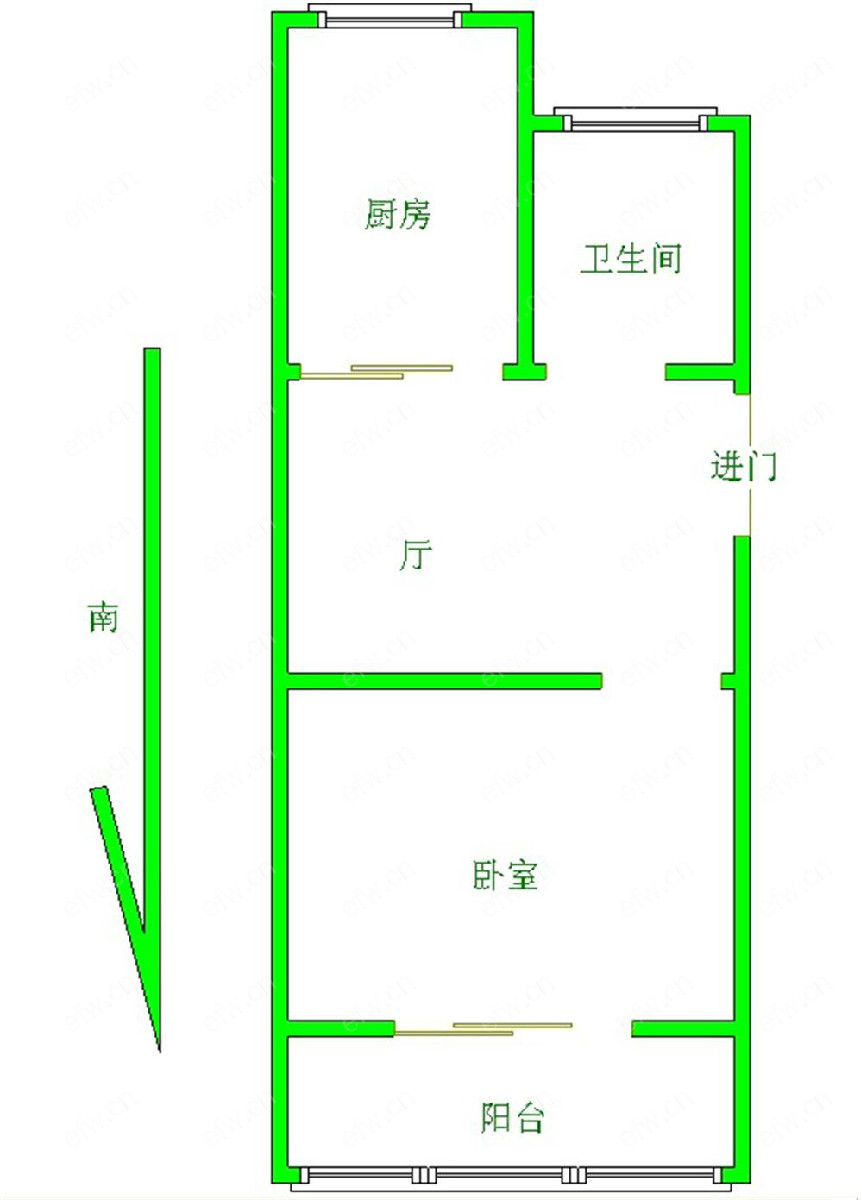 陈家岸 难得一见的精装小户型,总价低,朝向好！