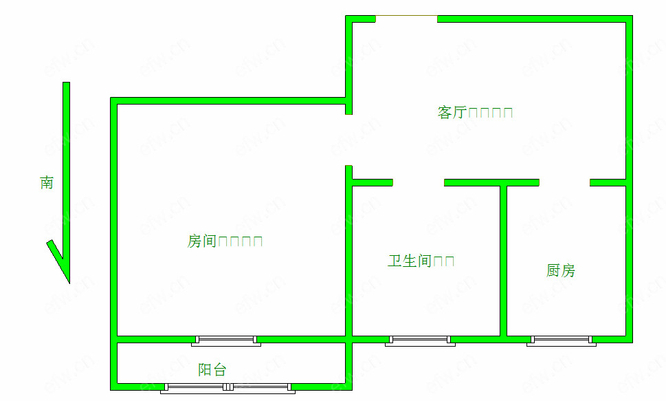 锡澄三村  1室1厅