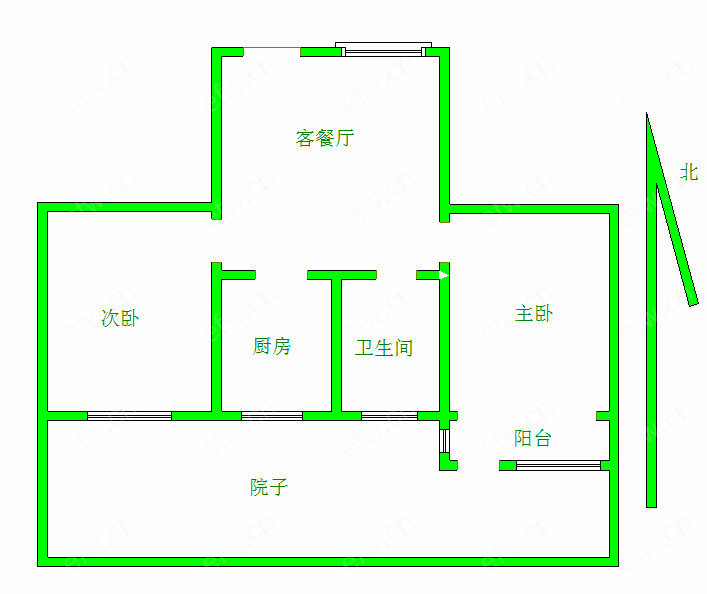 西园里 2室1厅一楼出售