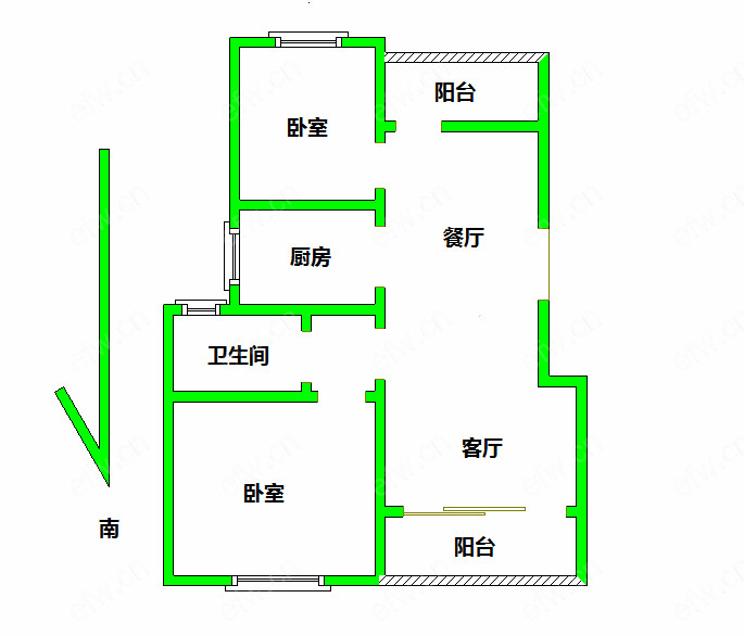 保利中央公园 2室2厅