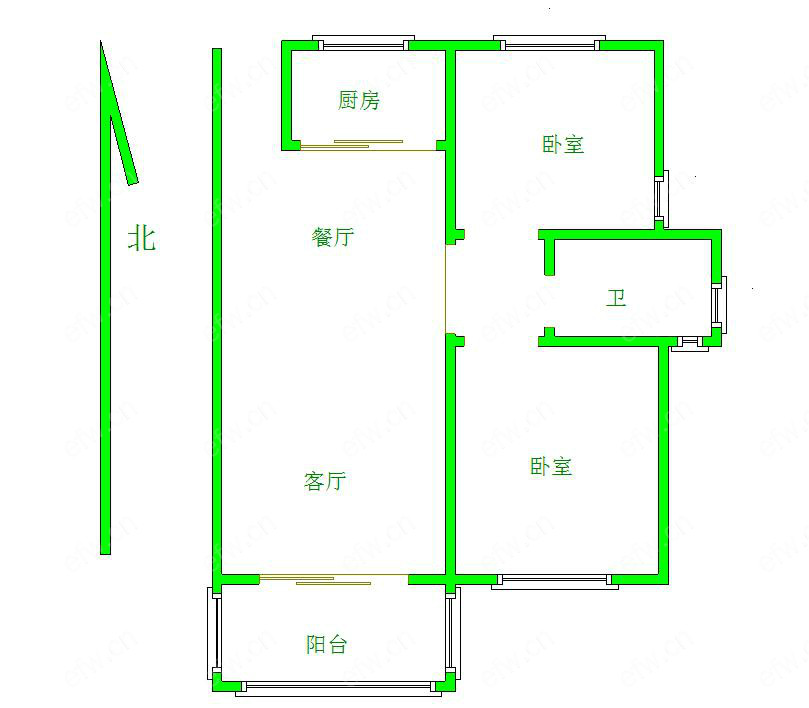 奥林花园B区 2室2厅