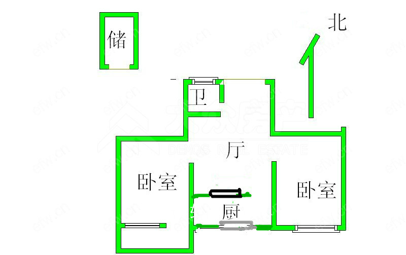 惠龙新村 2室1厅