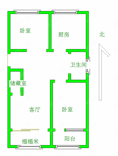 凤翔苑 2室2厅