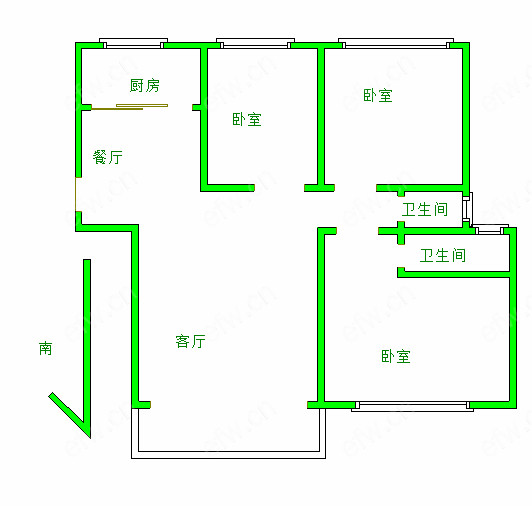 梧桐水岸 3房 全明户型 另送家电