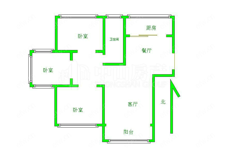 盛世家园（一期） 3室2厅