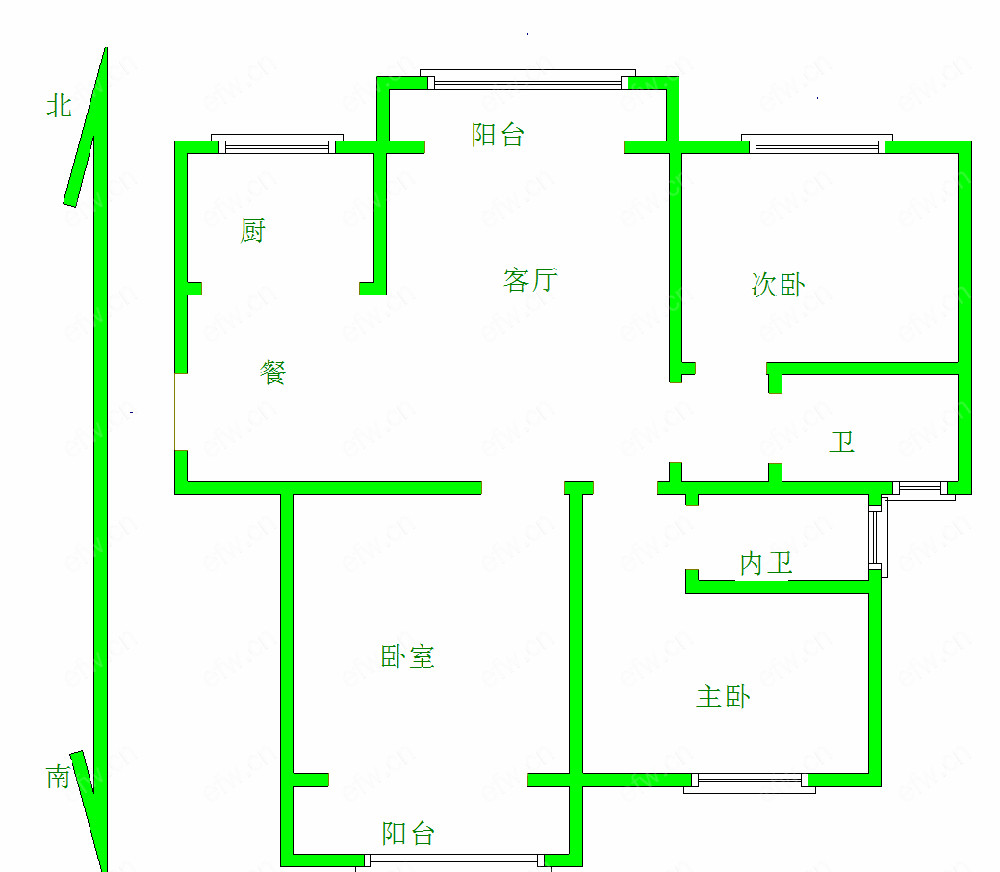 美湖家园 3室2厅........